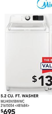 RONA Midea 5.2 cu. ft. washer offer