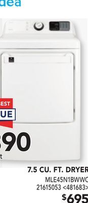 RONA Midea 7.5 cu. ft. dryer offer