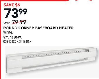 RONA Stelpro 57 1250-w round corner baseboard heater offer