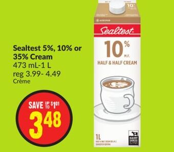 FreshCo Sealtest 5%, 10% or 35% cream 473 ml-1 l offer