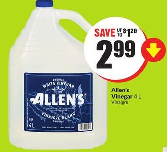 FreshCo Allen's vinegar 4 l offer