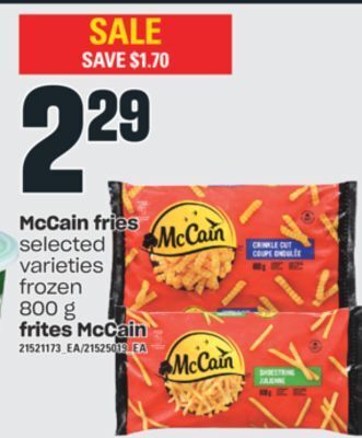 Valu-mart Frites mccain, 800 g offer