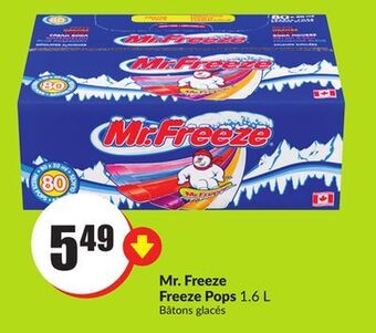 FreshCo Mr. freeze freeze pops 1.6 l offer