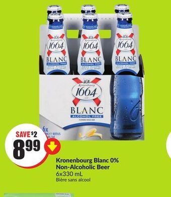 FreshCo Kronenbourg blanc 0% non-alcoholic beer 6x330 ml offer