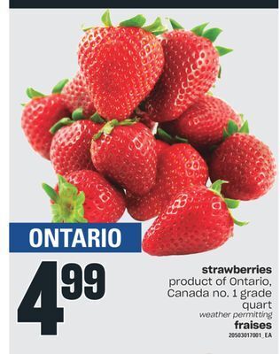 Valu-mart Fraises offer