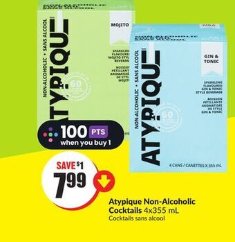 FreshCo Atypique non-alcoholic cocktails 4x355 ml offer