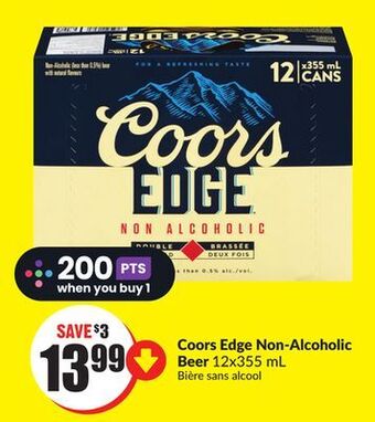 FreshCo Coors edge non-alcoholic beer 12x355 ml offer
