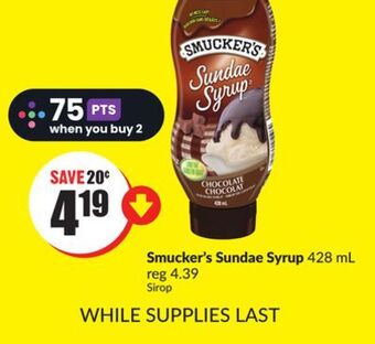 FreshCo Smucker's sundae syrup 428 ml offer