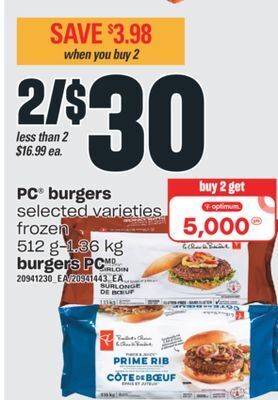 Valu-mart Burgers pc 512 g-1.36 kg offer