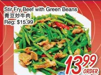 Foody Mart Stir fry beef with green beans offer