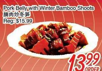 Foody Mart Pork belly with winter bamboo shoots offer