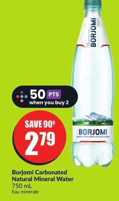 FreshCo Borjomi carbonated natural mineral water 750 ml offer