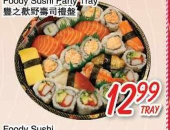 Foody Mart Foody sushi party tray offer