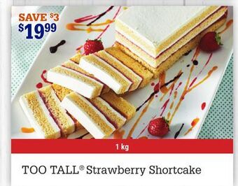 M & M Food Market Too tall® strawberry shortcake offer