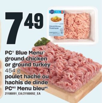 Valu-mart Poulet haché ou hachis de dinde pc menu bleu, 454 g offer
