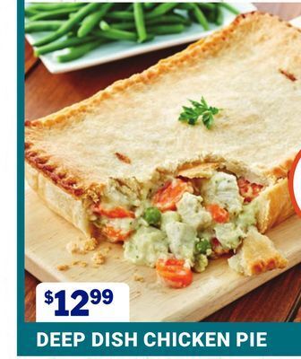 M & M Food Market Deep dish chicken pie offer