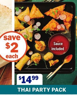 M & M Food Market Thai party pack offer