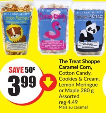 Chalo FreshCo The treat shoppe caramel corn, cotton candy, cookies & cream, lemon meringue or maple 280 g assorted offer