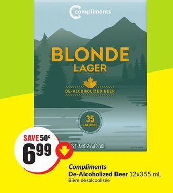 Chalo FreshCo Compliments de-alcoholized beer 12x355 ml offer