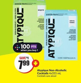 Chalo FreshCo Atypique non-alcoholic cocktails 4x355 ml offer