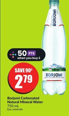 Chalo FreshCo Borjomi carbonated natural mineral water 750 ml offer