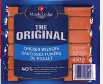 Giant Tiger Maple lodge chicken wieners offer