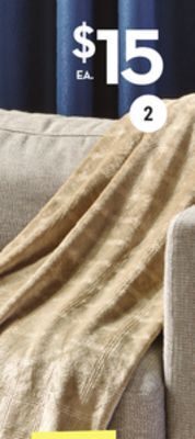Giant Tiger Embossed flannel blanket offer