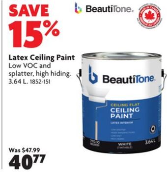Home Hardware Latex ceiling paint offer