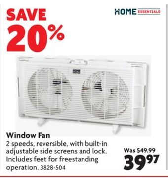 Home Hardware Window fan offer