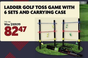 Home Hardware Ladder golf toss game with 6 sets and carrying case offer
