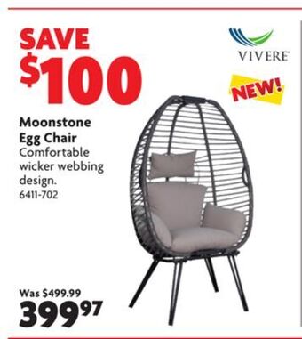Home Hardware Moonstone egg chair offer