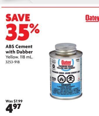 Home Hardware Abs cement with dabber offer