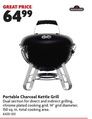 Home Hardware Portable charcoal kettle grill offer