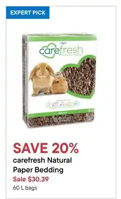 Petvalu Carefresh natural paper bedding offer
