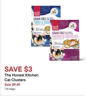 Petvalu The honest kitchen cat clusters offer