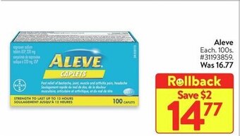 Walmart Aleve offer