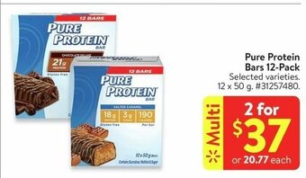 Walmart Pure Protein Bars 12-Pack offer