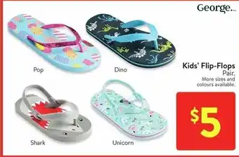 Walmart Kids' Flip-Flops offer