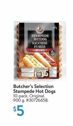 Walmart Butcher's Selection Stampede Hot Dogs offer