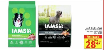 Walmart IAMS Dry Dog Food offer