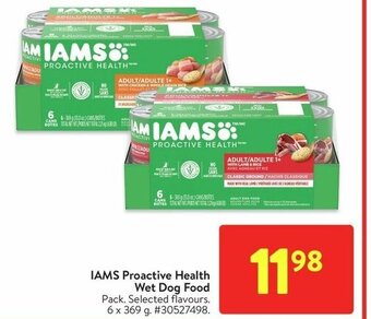 Walmart IAMS Proactive Health Wet Dog Food offer