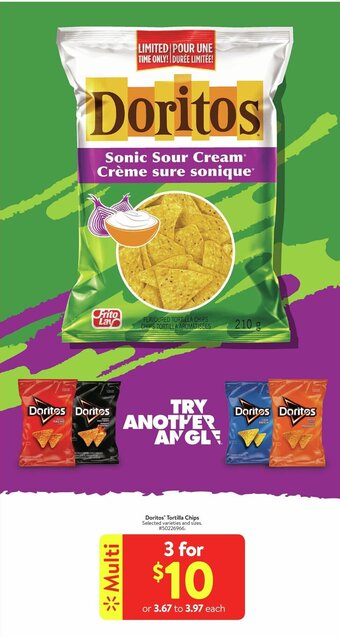 Walmart Doritos Tortilla Chips offer