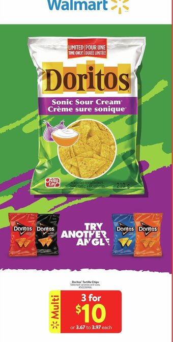 Walmart Doritos Tortilla Chips offer