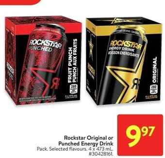 Walmart Rockstar Original or Punched Energy Drink offer