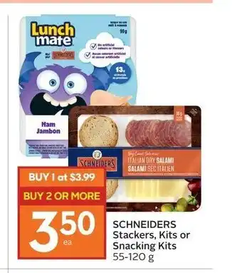 Foodland Schneiders stackers, kits or snacking kits offer