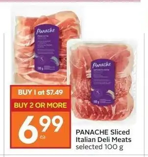 Foodland Panache sliced italian deli meats offer