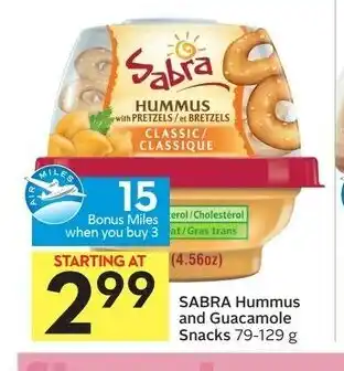 Foodland Sabra hummus and guacamole snacks offer