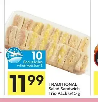 Foodland Traditional salad sandwich trio pack offer