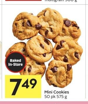 Foodland Mini cookies offer