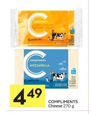 Foodland Compliments cheese offer